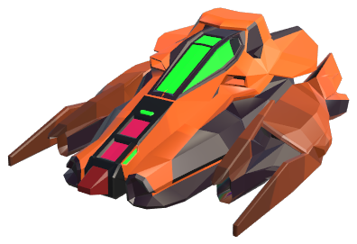 AG-R1S L7-R anti-gravity frame, blue hull.
